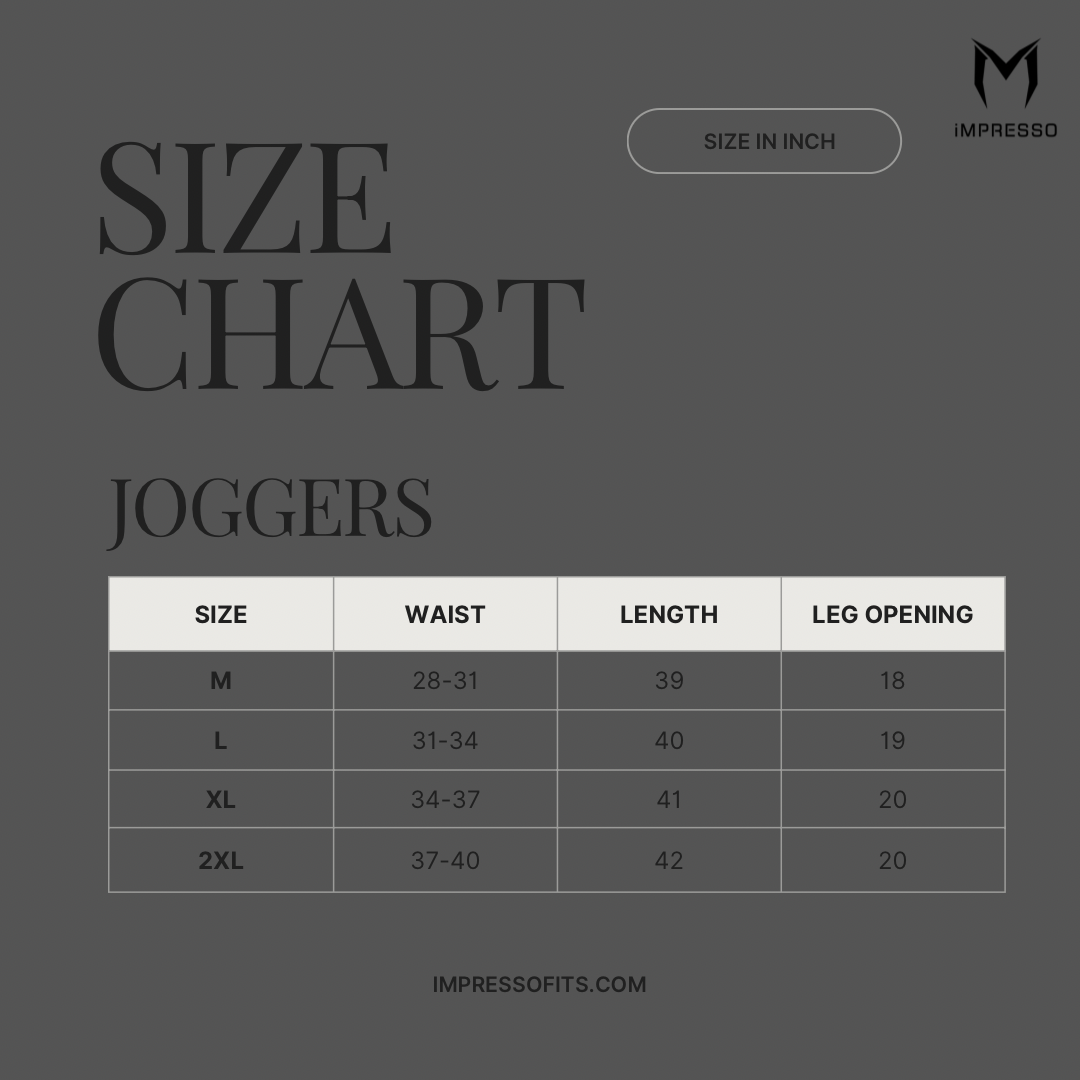 iMPRESSO Terry Joggers (Black)