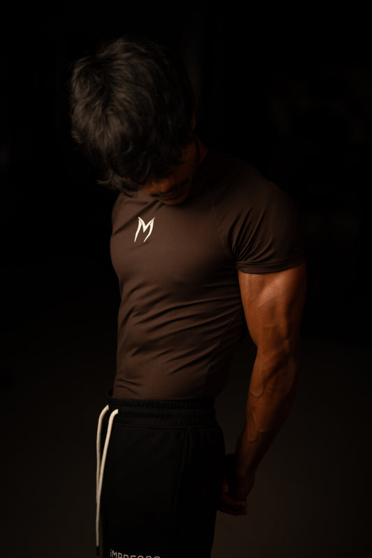 iMPRESSO Apex Compression Tee (Coffee)
