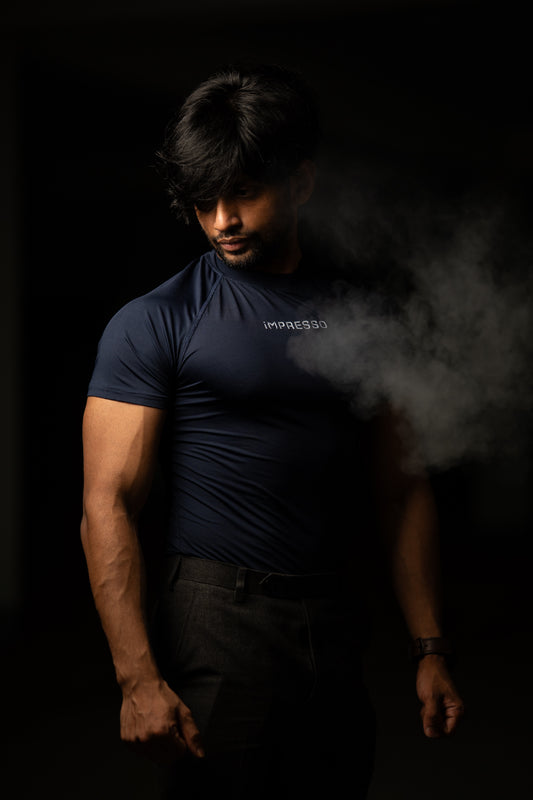iMPRESSO Compression Tee (Navy)