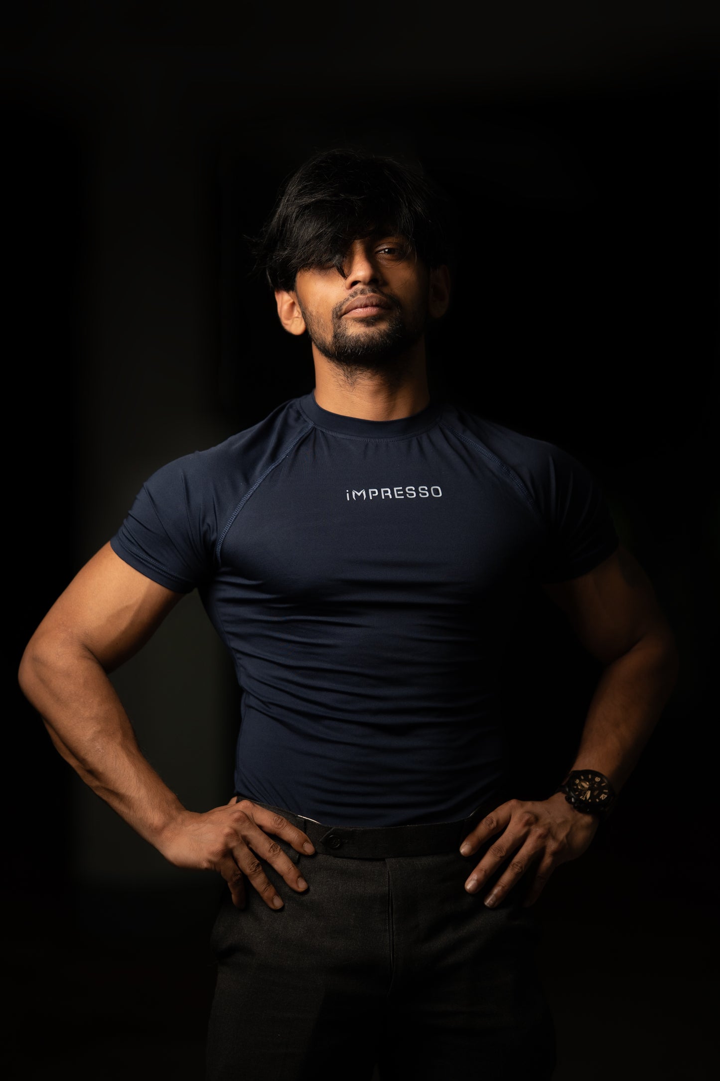 iMPRESSO Compression Tee (Navy)