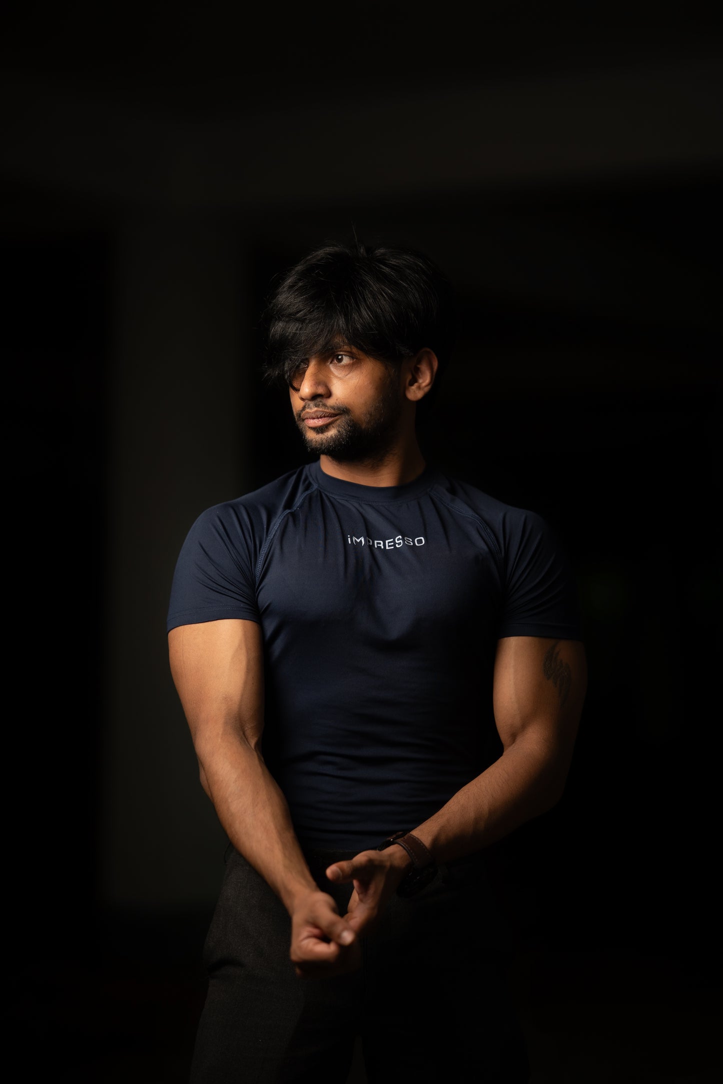 iMPRESSO Compression Tee (Navy)