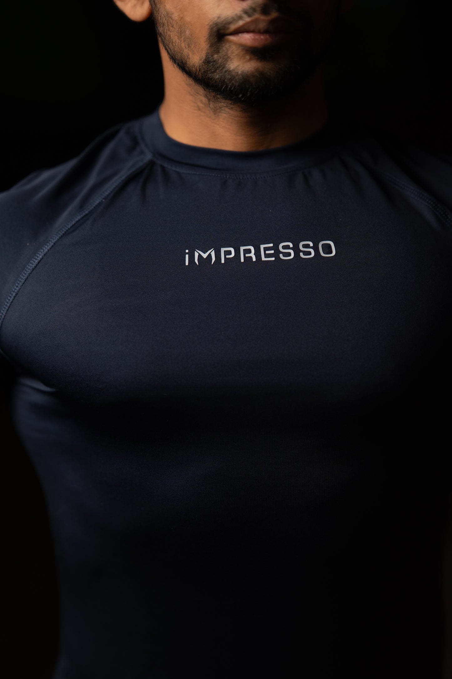 iMPRESSO Compression Tee (Navy)