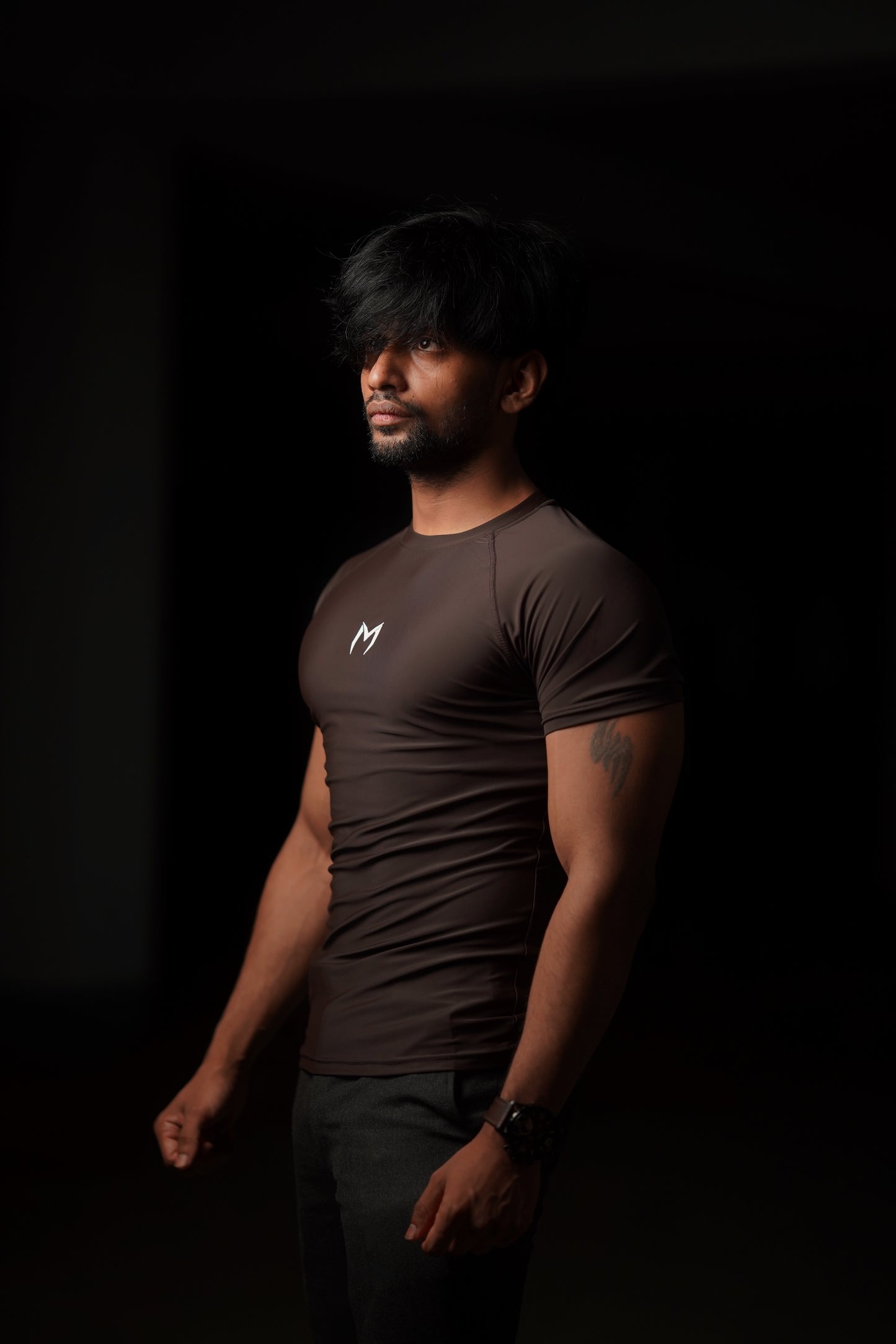 Apex Compression Tee (Coffee)