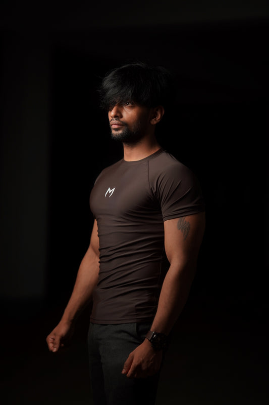 Apex Compression Tee (Coffee)