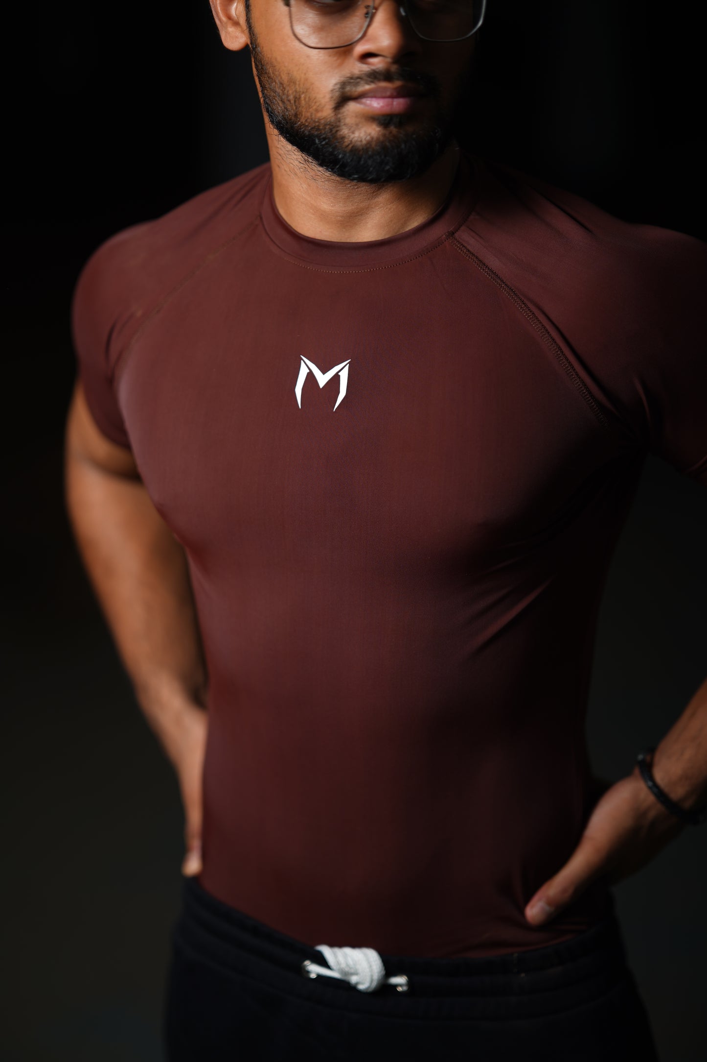 iMPRESSO Apex Compression Tee (Wine Red)