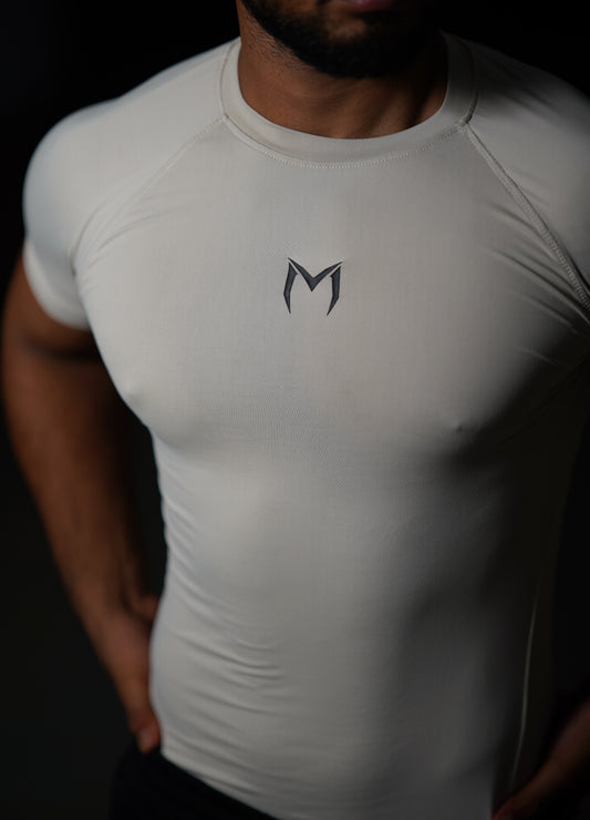 iMPRESSO Apex Compression Tee (Off White)