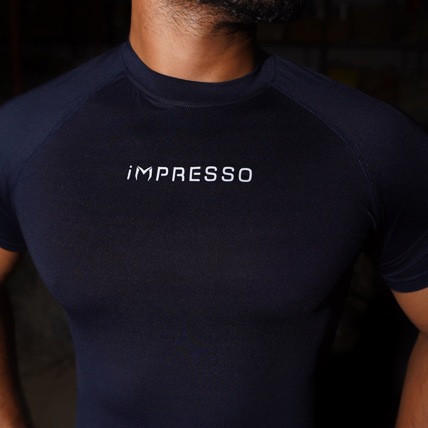 iMPRESSO Compression Tee (Navy)