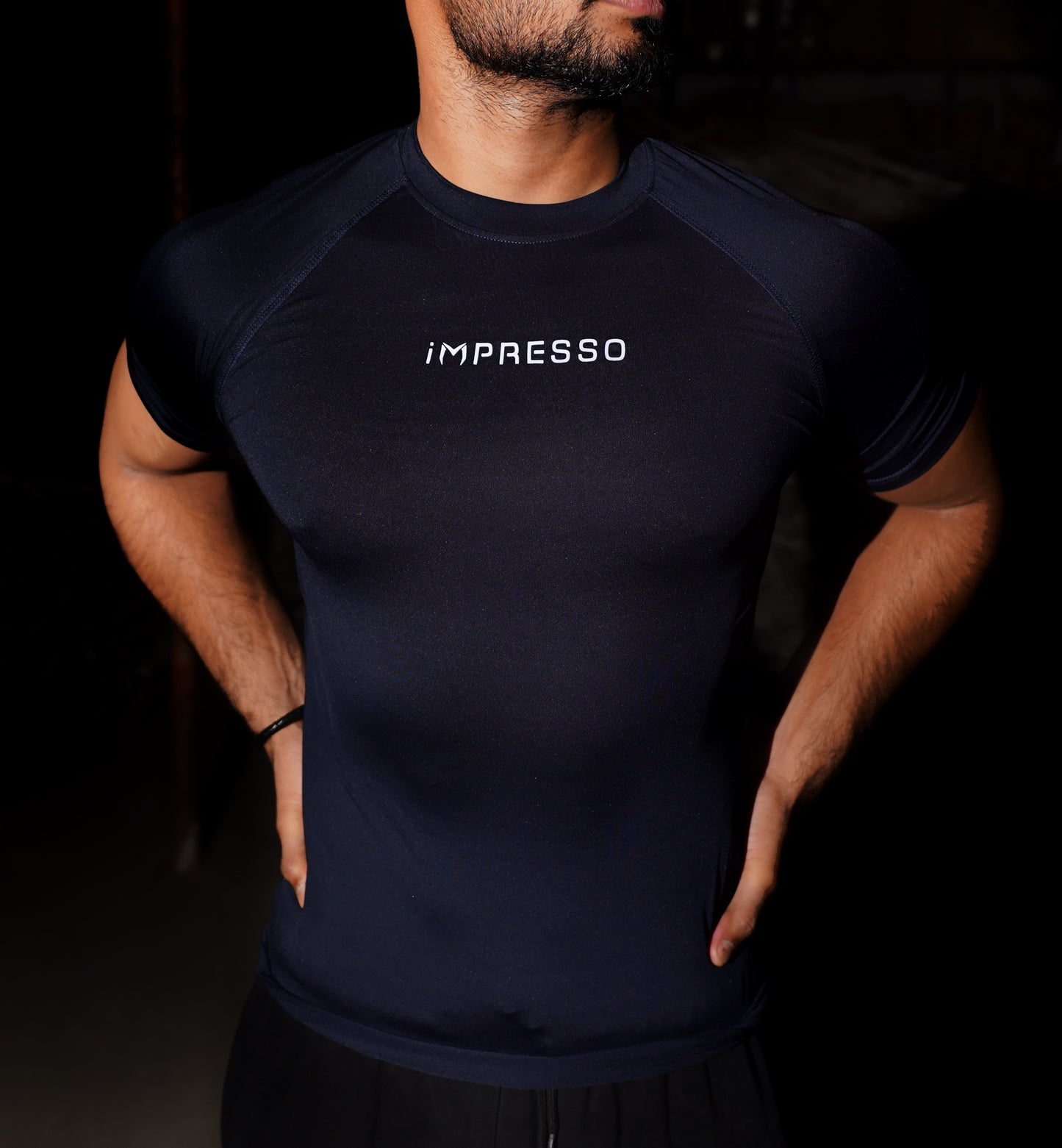 iMPRESSO Compression Tee (Navy)