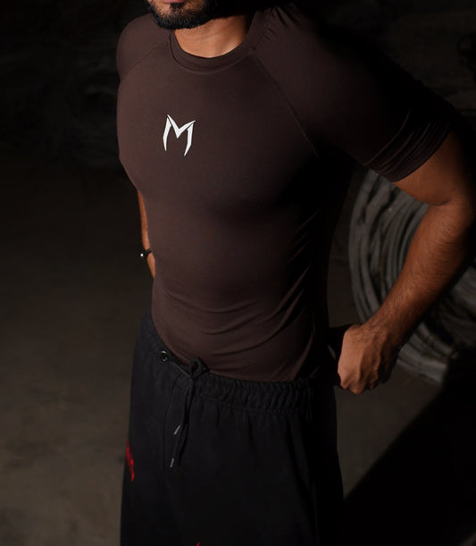 iMPRESSO Apex Compression Tee (Coffee)