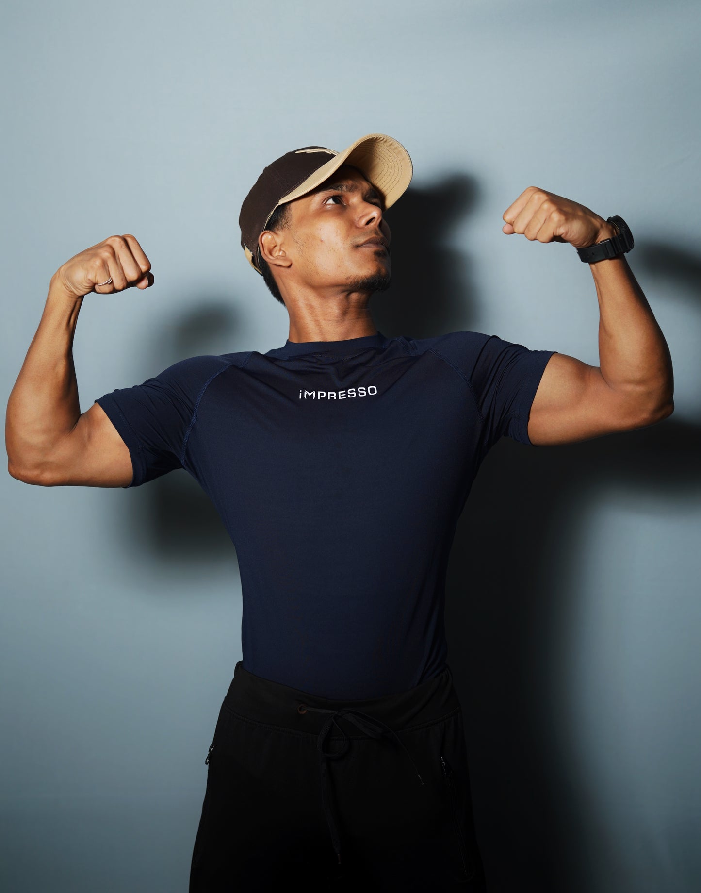 iMPRESSO Compression Tee (Navy)
