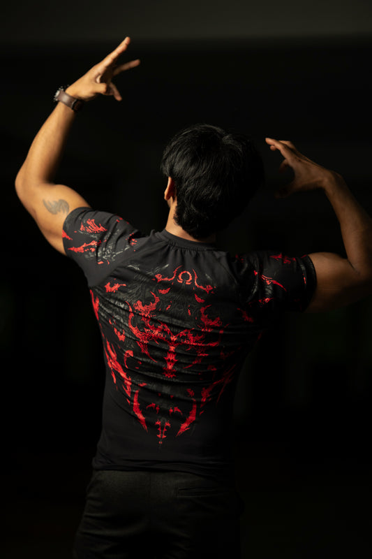 iMPRESSO Bloodthorn Half Sleeve (Black/Red)
